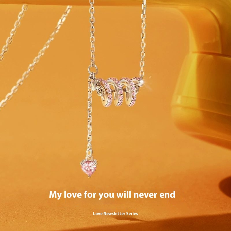 FanciMe Chảy Tình Yêu Xương Cổ Tinh Tế Vòng cổ Nữ Món Quà Trang Sức