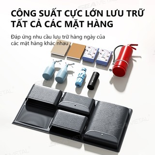SEAMETAL Universal Car Trunk Organizer Dung Tích Lớn Da Ghế Sau Bảo Quản Hàng Hóa Giá Có Thể Tháo Rời Ghế Sau Treo Tổ Chức