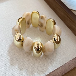 Vòng tay hình bầu dục thời trang châu Âu và Mỹ - Đơn giản, đa năng, phù hợp cho nữ