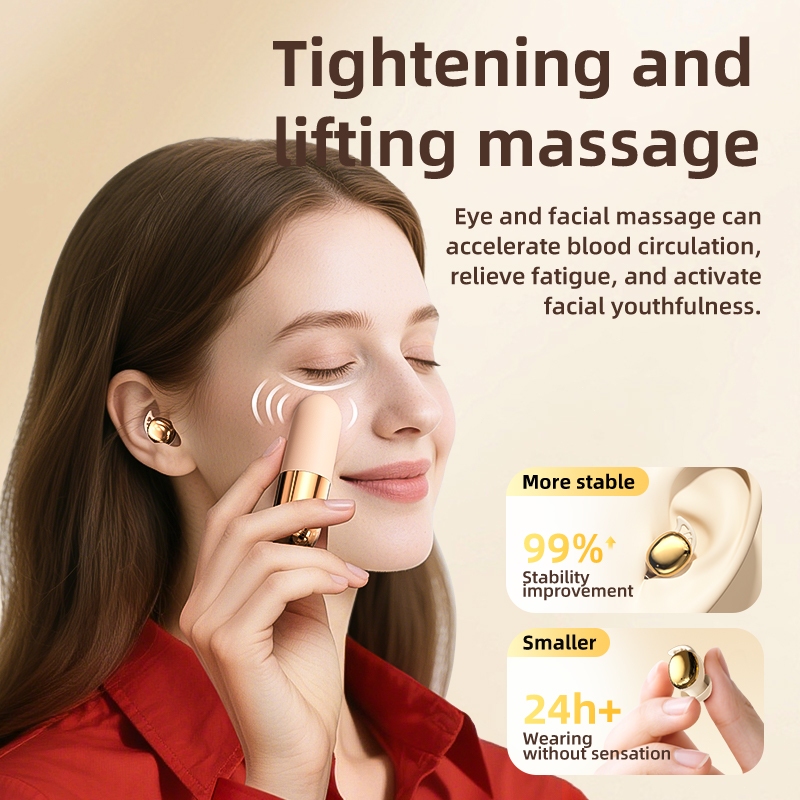 S13 Rung Massage Tai Nghe Bluetooth Tai Nghe Không Dây IPX5 Tai Nghe Chống Nước Bảo Hành Một Năm Cô gái hạnh phúc