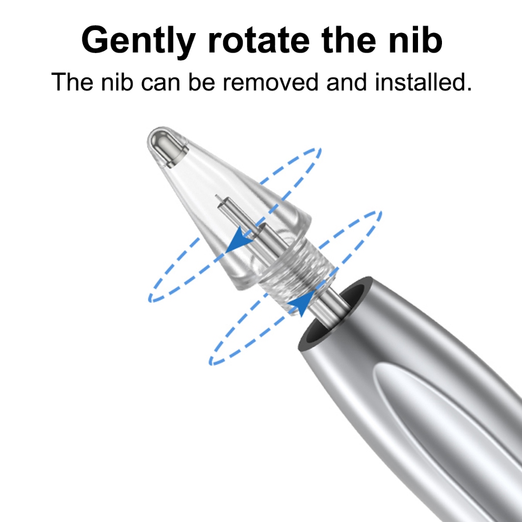 ECILY Thay Thế Nib Cho Huawei M-Pencil 2 Thế Hệ Màn Hình Cảm Ứng Bút Dự Phòng Nibs Độ Nhạy Cao Đầu Cho M-Pencil 2 Phụ Kiện