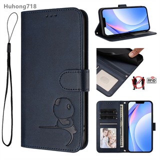 Dành Cho Infinix Hot 8 9 10 10i 10S 10T 11 12 12i 20 20i 30 Pro Plus Play Lite Nfc 4G 5G Vỏ Điện Thoại Da PU RFID Chặn Gấp Khe Cắm Thẻ Flip Cover