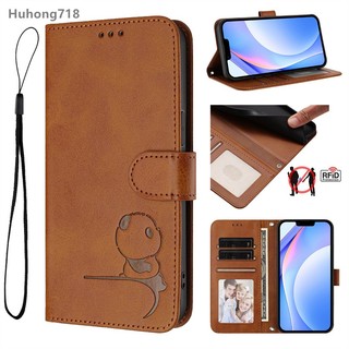 Dành Cho Infinix Hot 8 9 10 10i 10S 10T 11 12 12i 20 20i 30 Pro Plus Play Lite Nfc 4G 5G Vỏ Điện Thoại Da PU RFID Chặn Gấp Khe Cắm Thẻ Flip Cover