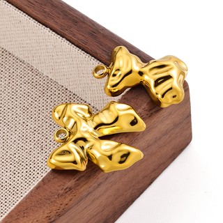Mặt dây chuyền mạ vàng 18k, phụ kiện trang sức DIY với vòng cổ thép không gỉ