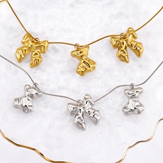 Mặt dây chuyền mạ vàng 18k, phụ kiện trang sức DIY với vòng cổ thép không gỉ