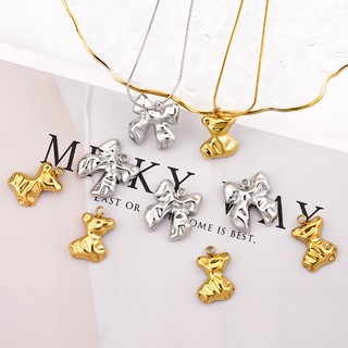 Mặt dây chuyền mạ vàng 18k, phụ kiện trang sức DIY với vòng cổ thép không gỉ