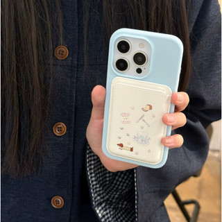 Vỏ đựng thẻ họa tiết chó bánh đơn giản cho iPhone 11 12pro 13 13pro 13promax 15pro 15promax 14 14promax 14 pro 16 pro max 17 17 pro 17 pro 17 pro max silicone trường hợp