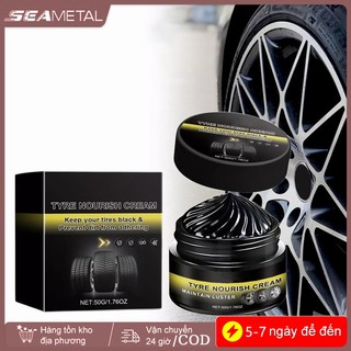 Kem tẩy rửa lốp xe hơi SEAMETAL Bảo vệ lâu trôi Chống thấm nước Chống phai màu Lâu trôi Tự động hoàn thiện 50g