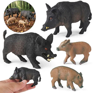 Mô phỏng mô hình động vật lợn rừng, rắn đực lợn rừng nữ lợn rừng con nhận thức bé trai và bé gái đồ chơi trang trí
