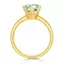 FanciMe 1 Carat Classic Six Prong Nhẫn Bạc 925 Cổ Điển Solitaire Tổng Hợp Moissanite Nhẫn Đính Hôn Nữ