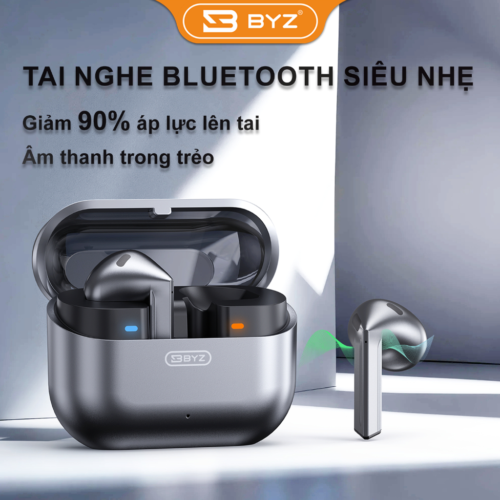 BYZ S606 Tai nghe Bluetooth Mini Buds 3 nhét tai giảm áp lực thoải mái ...