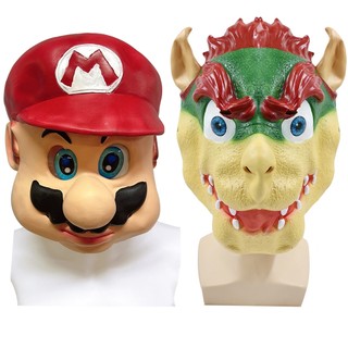 Người Lớn Đáng Yêu Super Mario Mặt nạ Cổ Điển Mario Trò Chơi Cosplay Mặt nạ Cao Su Halloween Tiệc Lạ Mắt Đầu Ngộ nghĩnh Mũ Lễ Hội Carnival Sân Khấu Thể Hiện Tiếp Liệu