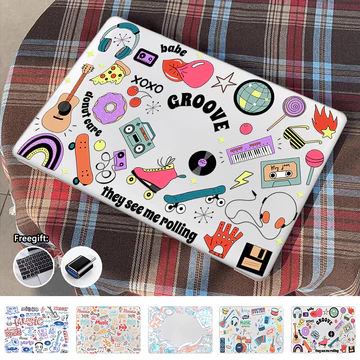 Ốp In Hình Âm Nhạc Cho 2025 MacBook Air13 M4 A3240 Air15 M4 A3241 Pro14 M4 A3112 A3401 A3185 Air M1 A2337 Air13.6 M2 A2681 M3 A3113 Pro13 M1 M2 A2338 Air13 A466 Pro15 16