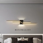 Đèn tường dải dài tối giản hậu hiện đại, đèn Led tuyến tính thẩm mỹ trang trí tường, phòng ngủ, phòng khách, đèn chiếu sáng trang trí cầu thang — ảnh 1