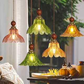 AIMI Hoa Thủy Tinh Đèn Chùm Phòng Ngủ Đèn Đầu Giường Nhà Hàng Nhà Bếp Trang Trí Treo Đèn