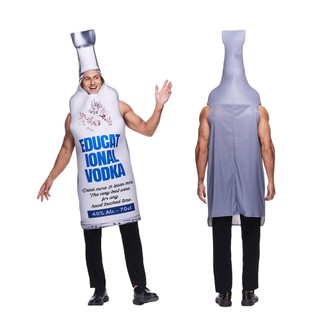 Nữ Vodka Chai Và Vôi Trang Phục Cặp Đôi 2 Chiếc Ngộ nghĩnh Halloween Trang Phục Người Lớn Hilarious Linh Vật Cosplay Trang Phục Carnival Đảng Sân Khấu Thể Hiện Trang Phục