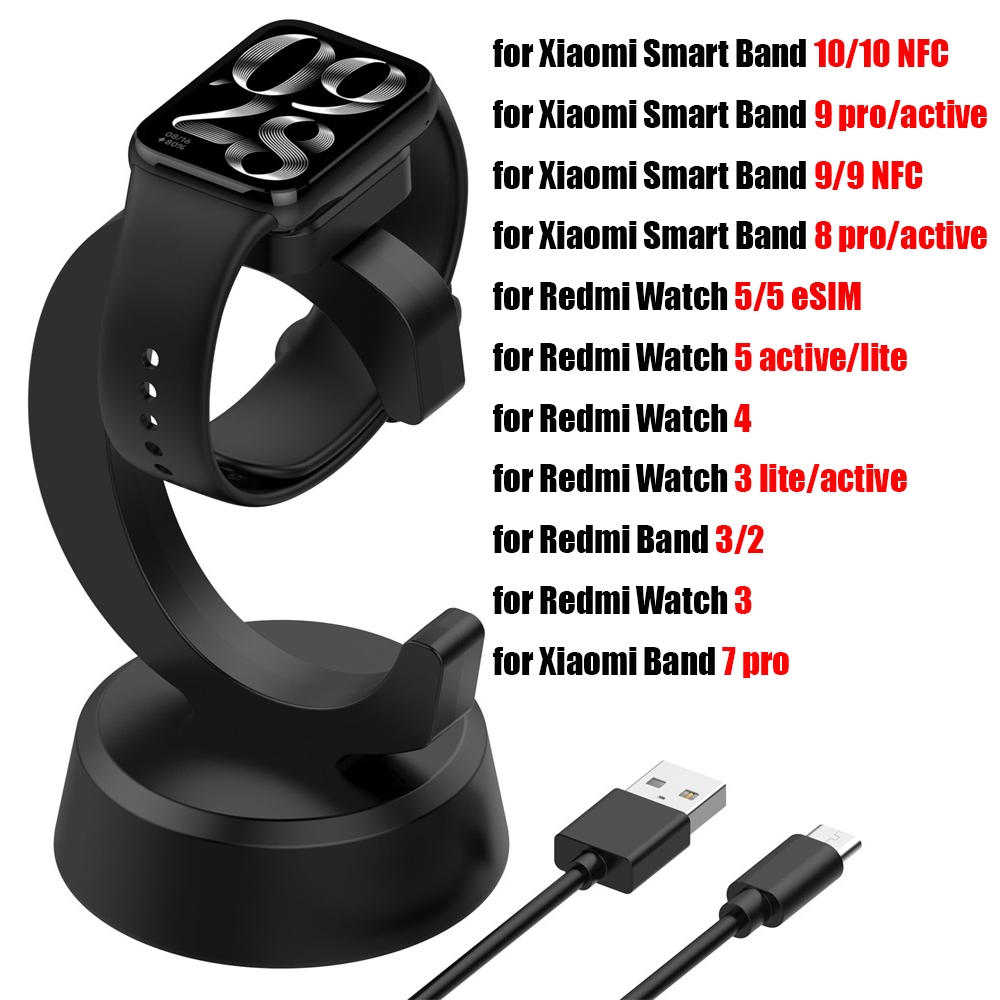 Bộ sạc đế để bàn cho Xiaomi Mi Band 10 Pro Cáp sạc hoạt động