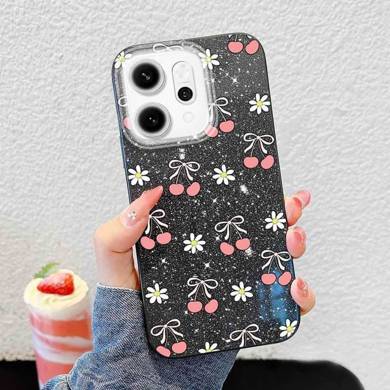 Ốp Điện Thoại Thời Trang YBD Cho OPPO A6T A6 Pro A6X A6S Reno 14 Pro Reno 14F 5G Đầy Màu Sắc Pháo Hoa Cúc Nghệ Thuật Vỏ