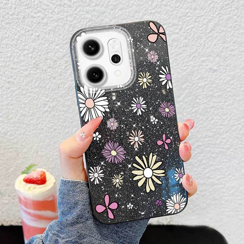 Ốp Điện Thoại Thời Trang YBD Cho OPPO A6T A6 Pro A6X A6S Reno 14 Pro Reno 14F 5G Đầy Màu Sắc Pháo Hoa Cúc Nghệ Thuật Vỏ