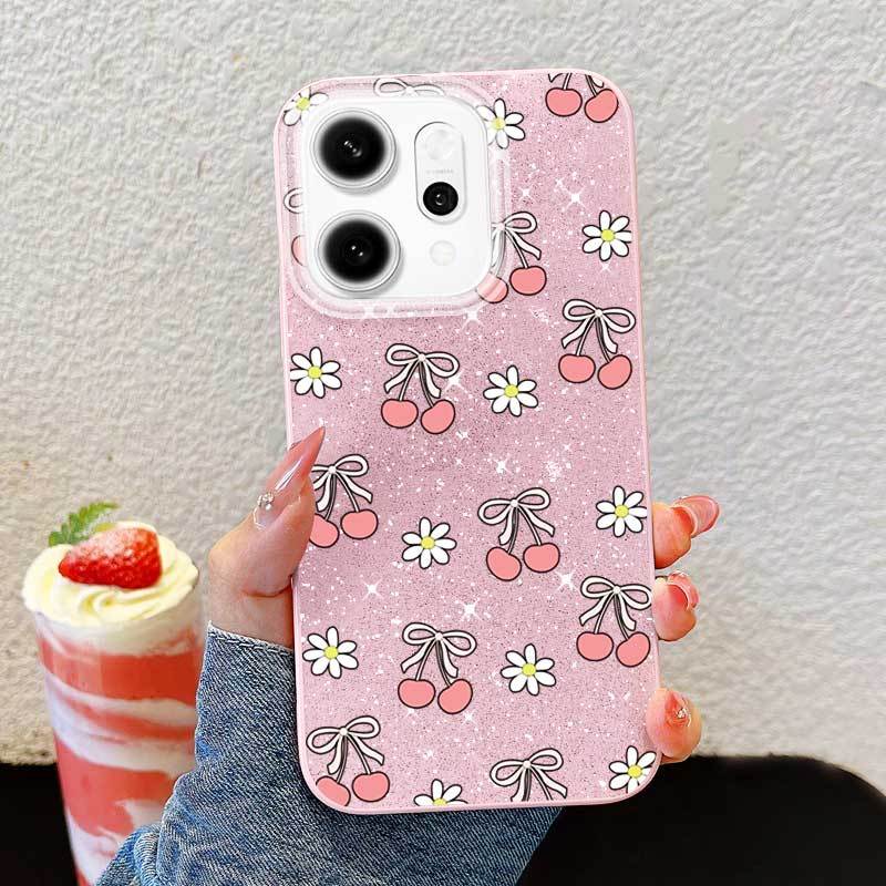 Ốp Điện Thoại Thời Trang YBD Cho OPPO A6T A6 Pro A6X A6S Reno 14 Pro Reno 14F 5G Đầy Màu Sắc Pháo Hoa Cúc Nghệ Thuật Vỏ