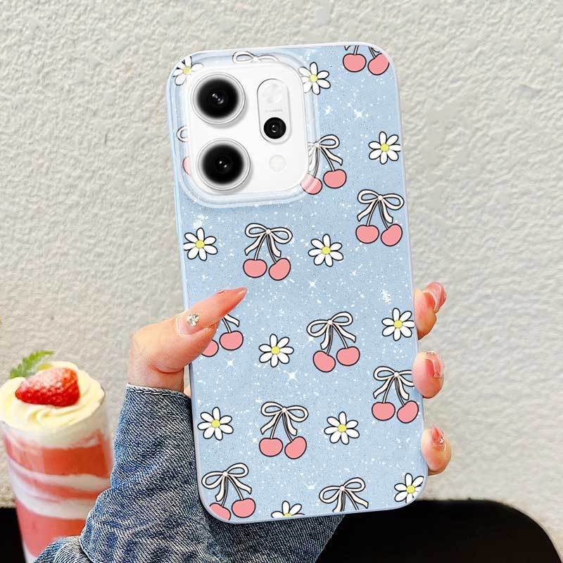 Ốp Điện Thoại Thời Trang YBD Cho OPPO A6T A6 Pro A6X A6S Reno 14 Pro Reno 14F 5G Đầy Màu Sắc Pháo Hoa Cúc Nghệ Thuật Vỏ