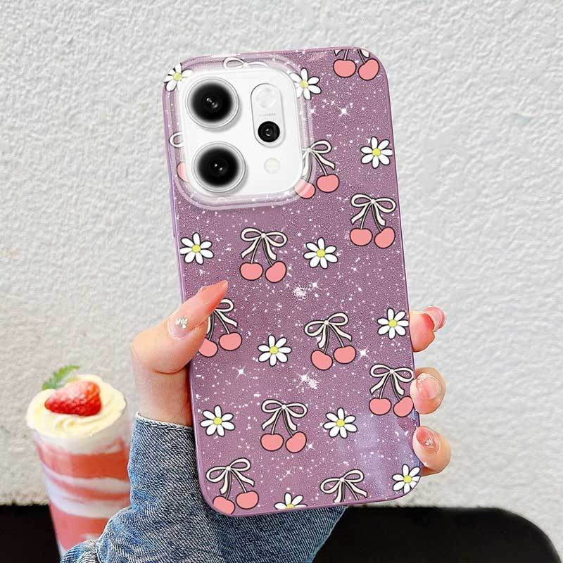 Ốp Điện Thoại Thời Trang YBD Cho OPPO A6T A6 Pro A6X A6S Reno 14 Pro Reno 14F 5G Đầy Màu Sắc Pháo Hoa Cúc Nghệ Thuật Vỏ