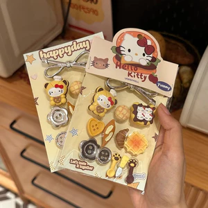 Hellokitty Giày Làm Bánh Lỗ Hoa Phụ Kiện Giày DIY Khóa Giày Lỗ Hoa Khóa Giày Có Thể Tháo Rời Trang Trí Busch Khóa Giày Ba Chiều Khóa Giày Lỗ Khóa Giày Thích Hợp Cho crocs Vui Vẻ DIY Phụ Kiện ins Giày Hoa
