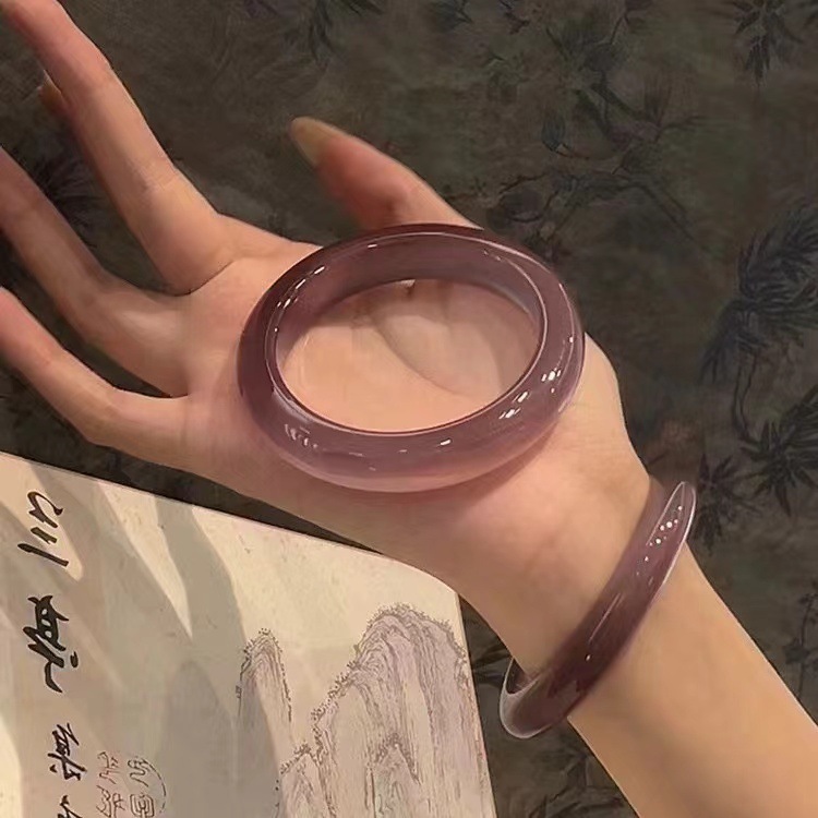 Vòng tay hình tròn kiểu Trung Quốc, đơn giản và thời trang