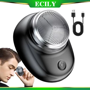 ECILY mini USB Máy Cạo Râu Nam Điện Máy Cạo Râu Nam Di Động Có Thể Sạc Lại Máy Cạo Râu Du Lịch Nhỏ Gọn Dao Cạo Râu Tông Đơ