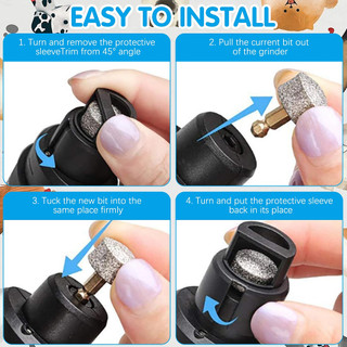 Máy mài móng tay, Máy cắt móng tay cho chó im lặng, Máy mài móng tay cho thú cưng có thể sạc lại Usb, Máy mài móng tay cho chó mèo, Dụng cụ làm mịn lông cho thú cưng