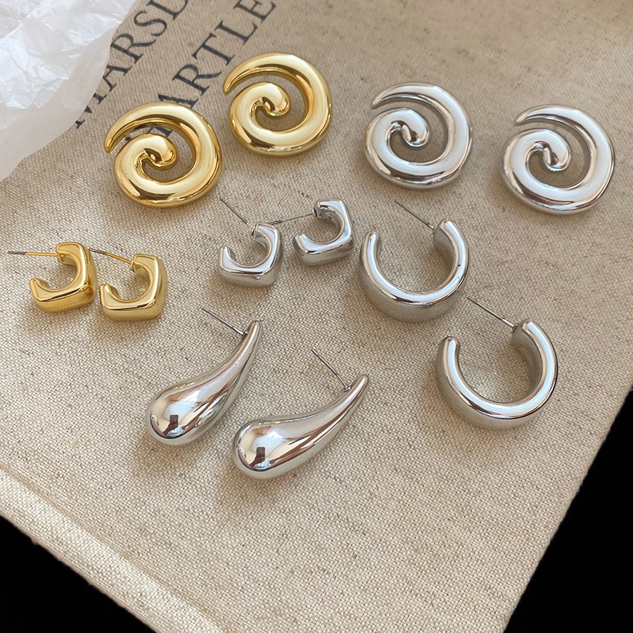 [Jewbeauty] Đinh tán tai tròn bằng nhựa acrylic mịn, thời trang và cao cấp phong cách Âu Mỹ, bông tai sang trọng nhẹ nhàng