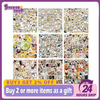 100 Chiếc Mix Fun Cat MEME Hoạt Hình Dễ Thương Dán Đồ Chơi Văn Phòng Phẩm Đàn Guitar Xe Đạp Laptop DIY Dán