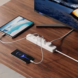 2025 Xiaomi Mijia Power Strip 5 Ổ cắm 1.8m 5 cổng Điều khiển chính Bảng vá nối dài phích cắm lớn 10A 2500W cho ngôi nhà thông minh
