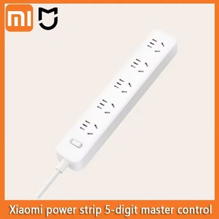 2025 Xiaomi Mijia Power Strip 5 Ổ cắm 1.8m 5 cổng Điều khiển chính Bảng vá nối dài phích cắm lớn 10A 2500W cho ngôi nhà thông minh