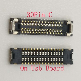 1-10 Chiếc Màn Hình LCD Sạc Usb FPC Cắm Kết Nối Cho Samsung Galaxy A01 A015F 2020 M01 M015 M015F A015 Cổng Màn Hình Sạc Fex Jack Liên Hệ 30 60 Pin M015G M015DS A015V A015U