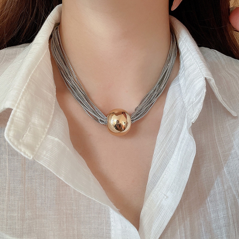 Niche Phóng Đại Nhiều Lớp Vòng Cổ Nữ Thời Trang Tuyên Bố Trang Sức