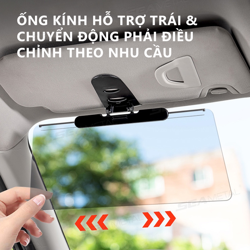 Tấm che nắng chống chói SEAMETAL cho ô tô, Tấm che nắng ô tô để chống nắng và mù tuyết, Bộ mở rộng tấm che HD phù hợp cho xe tải SUV