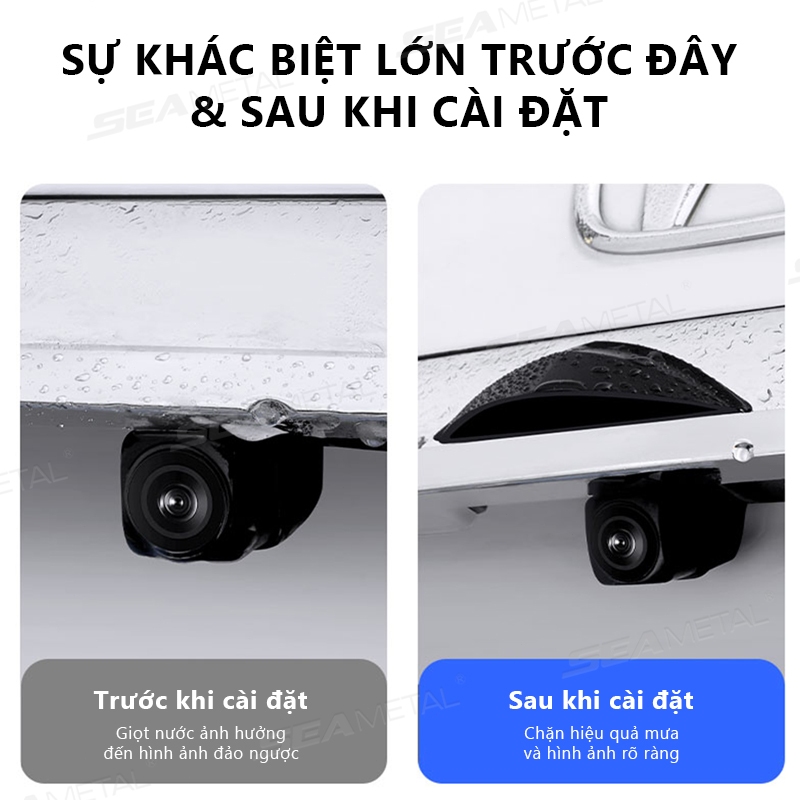 SEAMETAL Camera Sau Ô Tô HD Đảo Chiều Mưa Silicon Chống Thời Tiết Chống Mưa Bảo Vệ Cho Camera Quan Sát Phía Sau Dễ Dàng Lắp Đặt