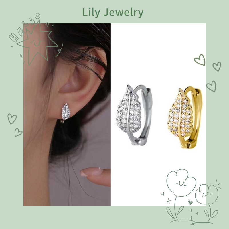 Sáng Tạo S925 Bạc Zircon Bông Tai Nữ Tính Khí Độc Đáo Nhỏ
