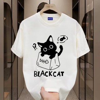✨Hàng có sẵn✨ WASSUP Kitten-Áo thun nam mới! 100% cotton, thời trang, Unisex