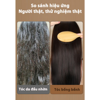 Lược Đệm Không Khí Massage Da Đầu Kinh Tuyến Lông Tơ Đầu Lâu Top Nữ Đặc Biệt Tóc Dài Thắt Nút Hộ Gia Đình Thép Kim Đệm Không Khí Lược