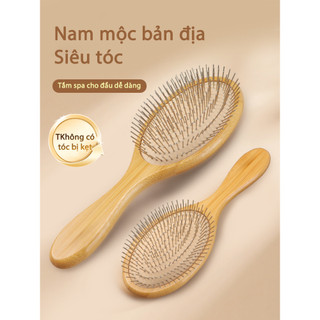 Lược Đệm Không Khí Massage Da Đầu Kinh Tuyến Lông Tơ Đầu Lâu Top Nữ Đặc Biệt Tóc Dài Thắt Nút Hộ Gia Đình Thép Kim Đệm Không Khí Lược