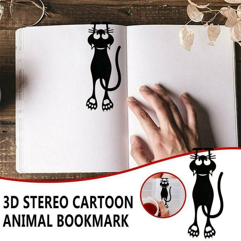 3D Rỗng Mèo Con Đánh Dấu Trang Sách Dấu Kẹp Hình Mèo Trang Sách Đánh ...