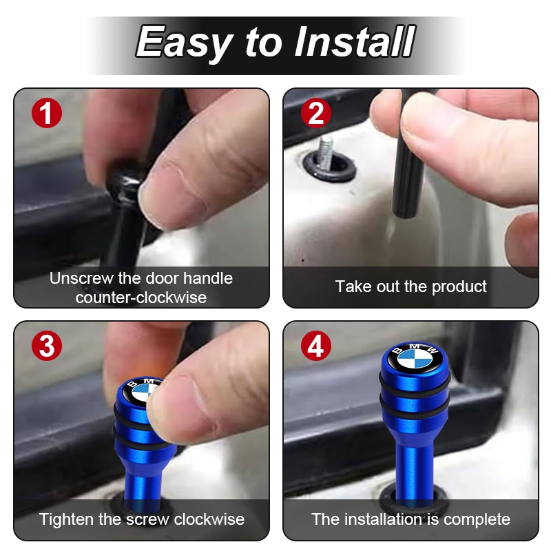 Nội Thất Ô Tô Khóa Cửa Kéo Chân An Ninh Ô Tô Khóa Cửa Núm Dành Cho Xe BMW E61 E90 E82 E70 E71 E87 E88 E89 X5 X6