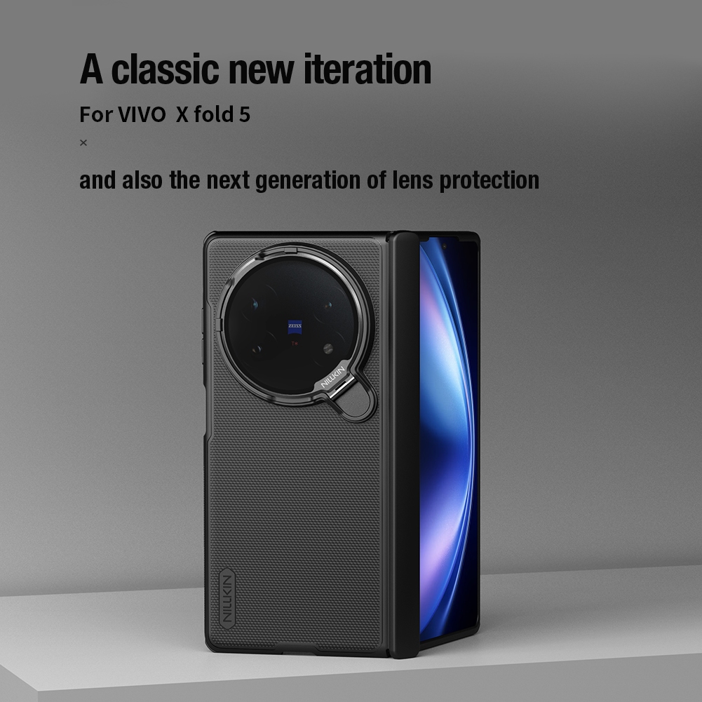 Nillkin Cho Vivo X Fold 5 Siêu Mờ Shield Prop PC Chống Sốc Chống Rơi Bảo Vệ Ống Kính Máy Ảnh Chân Đế Từ Cứng Ốp lưng Vỏ