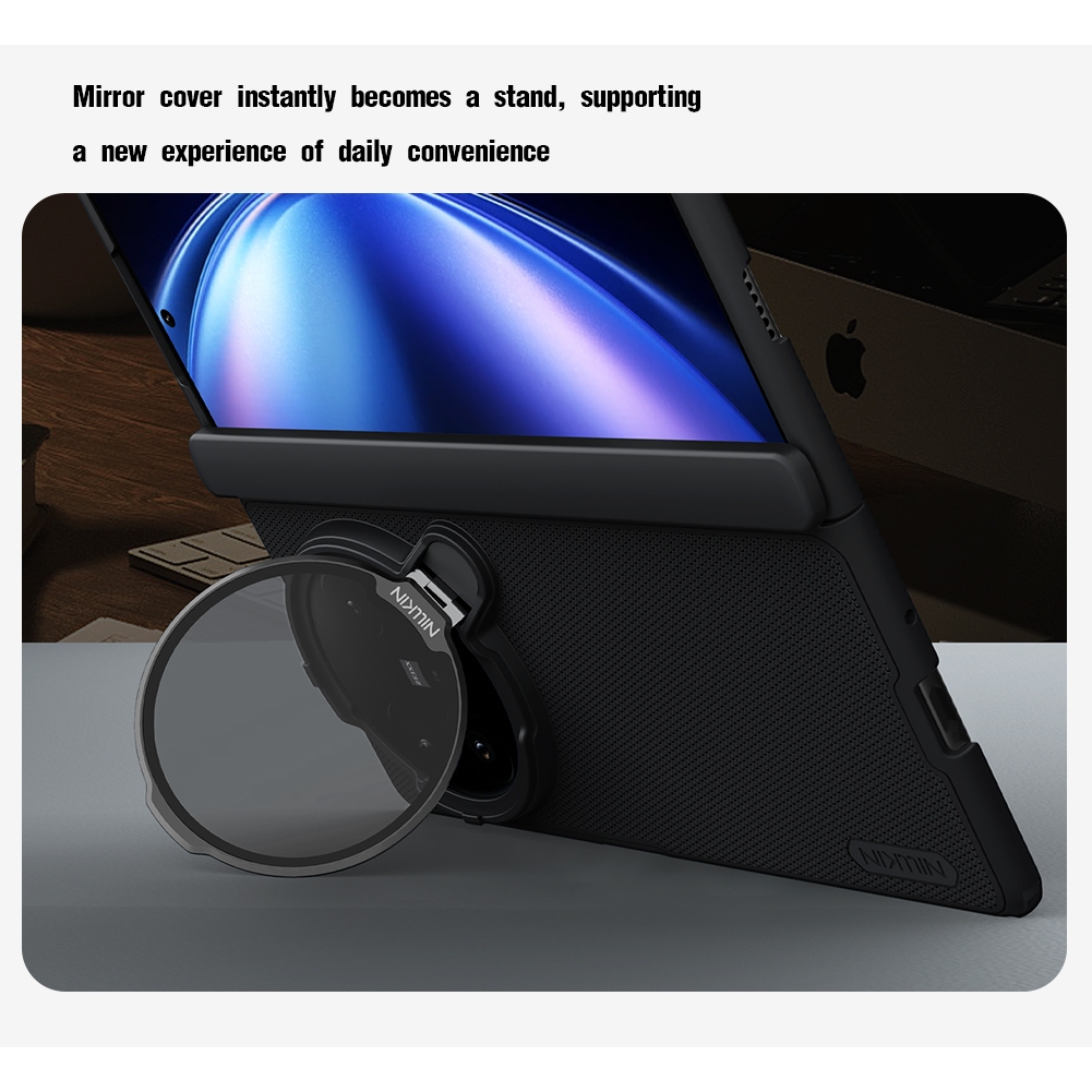 Nillkin Cho Vivo X Fold 5 Siêu Mờ Shield Prop PC Chống Sốc Chống Rơi Bảo Vệ Ống Kính Máy Ảnh Chân Đế Từ Cứng Ốp lưng Vỏ