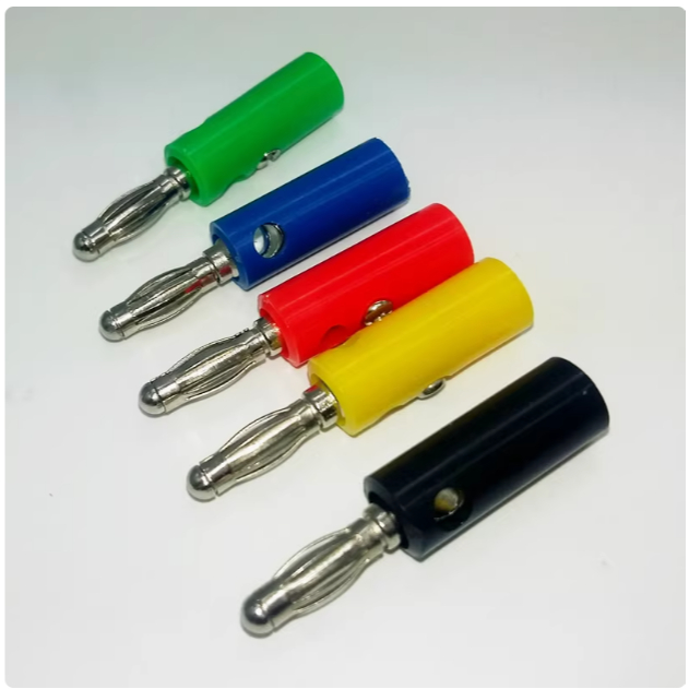 ((10 cái) Đèn lồng cố định Phích cắm chuối bốn lá có ốc vít Phích cắm đèn lồng 4mm