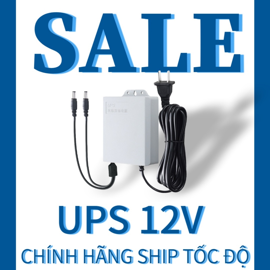 Ngoài Trời Chống Thấm Nước UPS Không Gián Đoạn Nguồn Điện Giám Sát Camera Pin Chuyên Dụng Tuổi Thọ Nguồn Điện 3m Đường Dài Chống Cháy Chống Sét