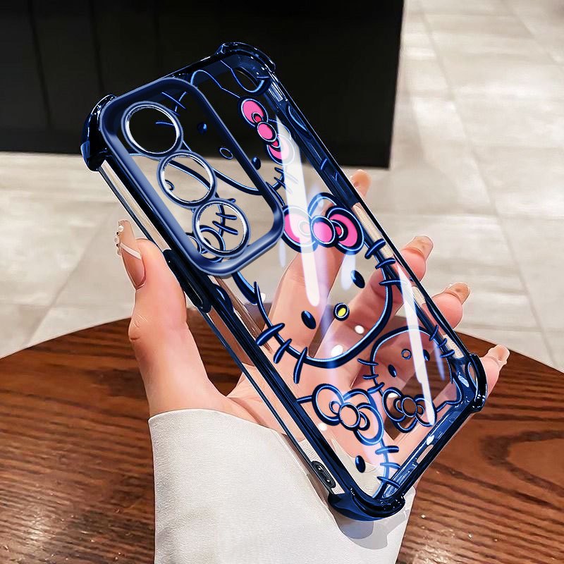 YBD Chống Rơi Bốn Góc Cho OPPO A5 A5i Pro A3 Pro 2025 Ốp Điện Thoại Trong Suốt Rỗng Ra Họa Tiết Nhân Vật Hoạt Hình