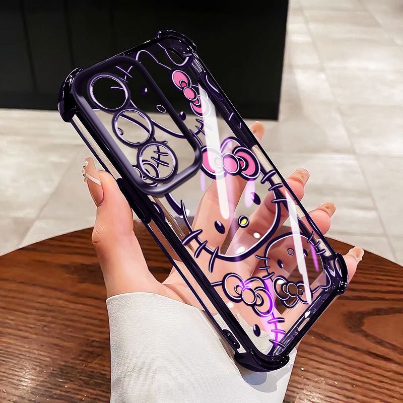 YBD Chống Rơi Bốn Góc Cho OPPO A5 A5i Pro A3 Pro 2025 Ốp Điện Thoại Trong Suốt Rỗng Ra Họa Tiết Nhân Vật Hoạt Hình
